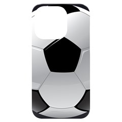 Soccer Ball Iphone 14 Pro Black Uv Print Case by Ket1n9