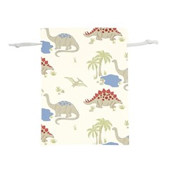 Dinosaur Art Pattern Lightweight Drawstring Pouch (m)