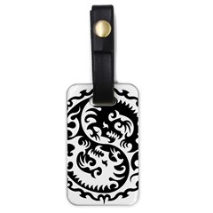 Ying Yang Tattoo Luggage Tag (one Side)