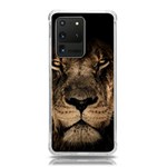 African Lion Mane Close Eyes Samsung Galaxy S20 Ultra 6.9 Inch TPU UV Case Front