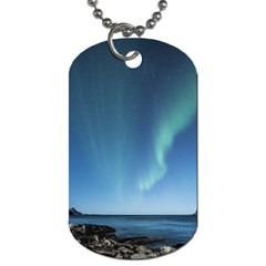 Aurora Borealis Lofoten Norway Dog Tag (one Side)