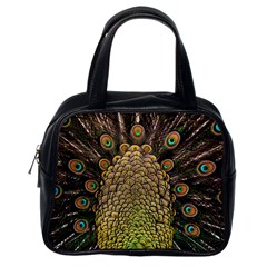 Peacock Feathers Wheel Plumage Classic Handbag (one Side) by Ket1n9