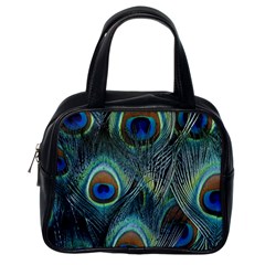 Feathers Art Peacock Sheets Patterns Classic Handbag (one Side) by Ket1n9
