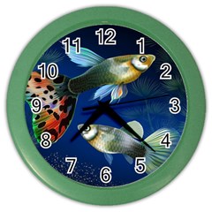 Marine Fishes Color Wall Clock