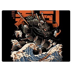 Sushi Dragon Japanese Premium Plush Fleece Blanket (extra Small)