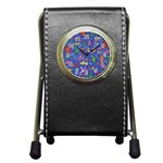 Grateful Dead Bears Pattern Pen Holder Desk Clock Front