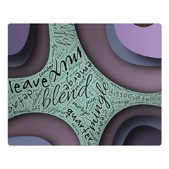 Converge Diverge Mingle Mix Divide Premium Plush Fleece Blanket (large)