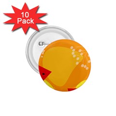 Watermelon Flower 1 75  Buttons (10 Pack)