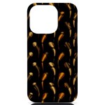 Abstract Art Pattern Warm Colors iPhone 14 Pro Black UV Print Case Front
