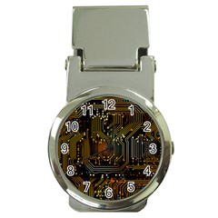 Circuits Circuit Board Orange Technology Money Clip Watches by Ndabl3x