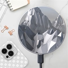 Gray Mountain Illustration Grey Mountain Digital Wireless Fast Charger(white)