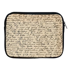 Close Up Photo Of Black Text Old Handwriting Leave Old Script Apple Ipad 2/3/4 Zipper Cases