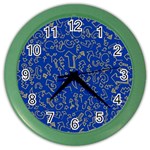 Arrow Doodle Drawing Background Color Wall Clock Front