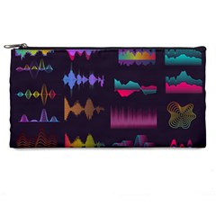 Colorful Sound Wave Set Pencil Case