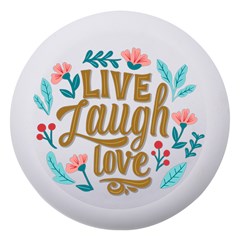 White Live Laugh Love Dento Box With Mirror