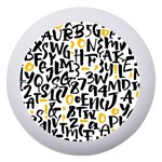 Letters Pattern Dento Box with Mirror Front