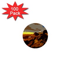 Scotland Monti Mountains Mountain 1  Mini Buttons (100 Pack) 