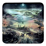 Psychedelic Art Square Glass Fridge Magnet (4 pack) Front