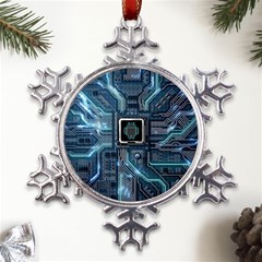 Circuit Board Motherboard Metal Large Snowflake Ornament