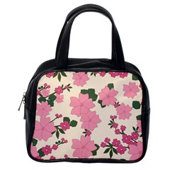 Floral Vintage Flowers Classic Handbag (one Side) by Dutashop