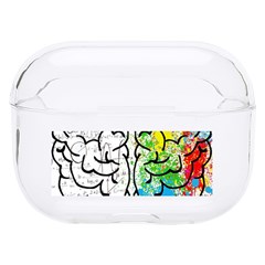 Brain Mind Psychology Idea Drawing Short Overalls Hard Pc Airpods Pro Case
