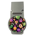 Fun Halloween Monsters Money Clips (Round)  Front