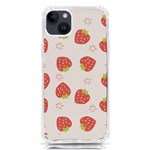 Strawberries Pattern Design iPhone 14 Plus TPU UV Print Case Front
