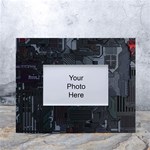 Abstract Tech Computer Motherboard Technology White Tabletop Photo Frame 4 x6  Front