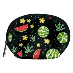Watermelon Doodle Pattern Accessory Pouch (medium) by Cemarart