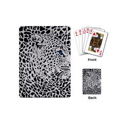 Leopard In Art, Animal, Graphic, Illusion Playing Cards Single Design (mini)
