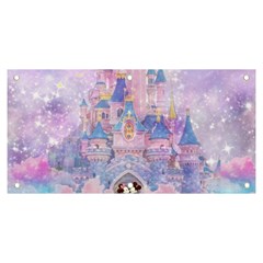Disney Castle, Mickey And Minnie Banner And Sign 6  X 3 