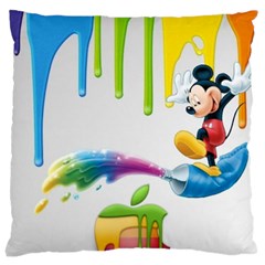 Mickey Mouse, Apple Iphone, Disney, Logo Large Cushion Case (two Sides)