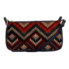 Fabric Abstract Pattern Fabric Textures, Geometric Shoulder Clutch Bag by nateshop