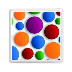 Abstract Dots Colorful Memory Card Reader (square)