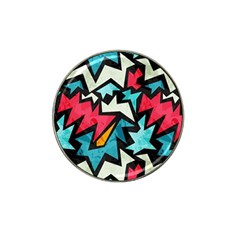 Abstract, Colorful, Colors Hat Clip Ball Marker (4 Pack)