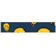 Aesthetic, Blue, Mr, Patterns, Yellow, Tumblr, Hello, Dark Large Premium Plush Fleece Scarf 