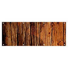 Brown Wooden Texture Banner And Sign 8  X 3 