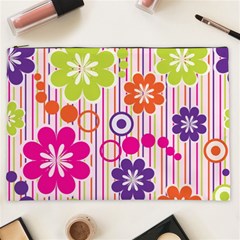Colorful Flowers Pattern Floral Patterns Cosmetic Bag (xxl)