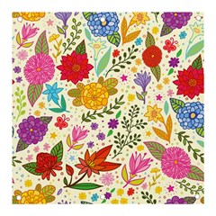 Colorful Flowers Pattern, Abstract Patterns, Floral Patterns Banner And Sign 3  X 3 