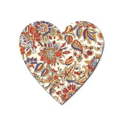 Retro Paisley Patterns, Floral Patterns, Background Heart Magnet