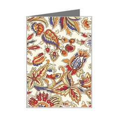 Retro Paisley Patterns, Floral Patterns, Background Mini Greeting Card