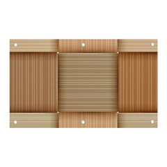 Wooden Wickerwork Textures, Square Patterns, Vector Banner And Sign 5  X 3 