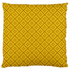 Yellow Floral Pattern Vintage Pattern, Yellow Background, Large Cushion Case (one Side)