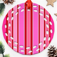 Stripes-4 Ornament (round Filigree)