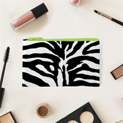 Zebra-black White Cosmetic Bag (xs)