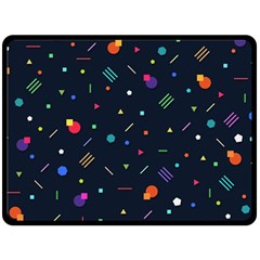 Abstract Minimalism Digital Art, Two Sides Fleece Blanket (large)