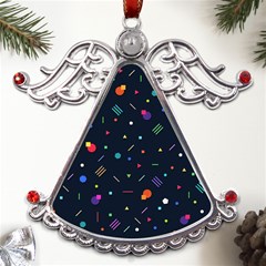 Abstract Minimalism Digital Art, Metal Angel With Crystal Ornament
