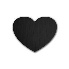 Black, Background, Simple Rubber Coaster (heart)