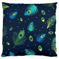 Feather, Bird, Pattern, Large Cushion Case (two Sides)