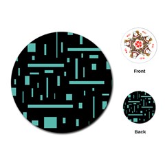 Rectangles, Cubes, Forma Playing Cards Single Design (round)